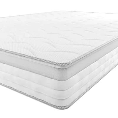 Obrázek Amazon Basics Taštičková pružinová matrace se 7 zónami, středně pevná (H3), 90 x 190 21,5 cm, bílá