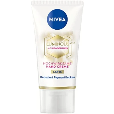 Obrázek NIVEA Luminous 630 krém na ruce LSF15 (50 ml), pečující redukuje pigmentové skvrny a zabraňuje novému vzniku, vysoce účinný proti pigmentovým skvrnám