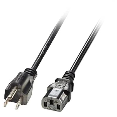 Obrázek LINDY 30338 IEC síťový kabel US síťová zástrčka Kpl 18AWG USA 3 Pin 2 m
