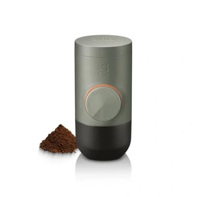 Obrázek WACACO Minipresso GR2, kávovar na espresso pro venkovní použití, kompatibilní mletá káva, mini 18 bar, ruční provoz, kempingový cesty, ultra malý cesty