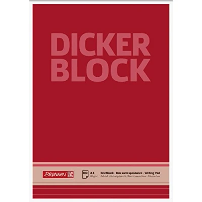 Obrázek Brunnen Poznámkový blok / psací silný (A4, linkovaný, 100 listů, 60 g/m²)
