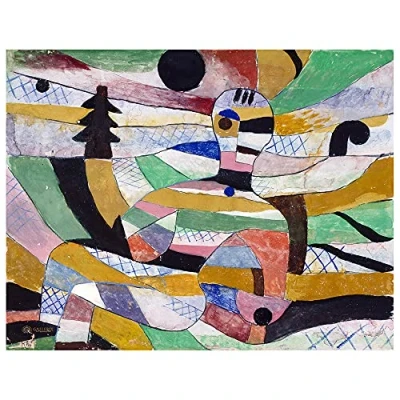 Obrázek Legendarte Kunstdruck auf Leinwand Erwachende Paul Klee Wanddeko, Canvas cm. 60x80