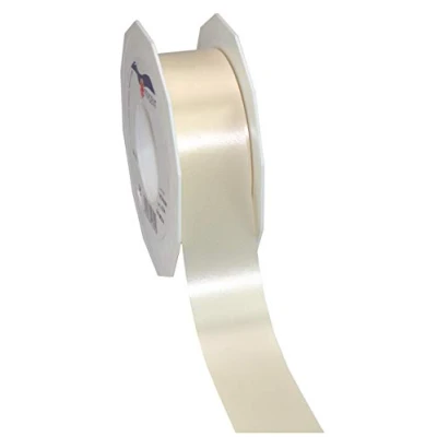Obrázek C.E. PATTBERG Geschenkband créme, 91 Meter Ringelband 40 mm zum Basteln, Dekorieren &amp; Verpacken von Geschenken zu jedem Anlass