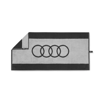 Obrázek Audi 3132301700 Ručník Kroužky Logo Osuška Plážová osuška, 100 x 50 cm, šedá