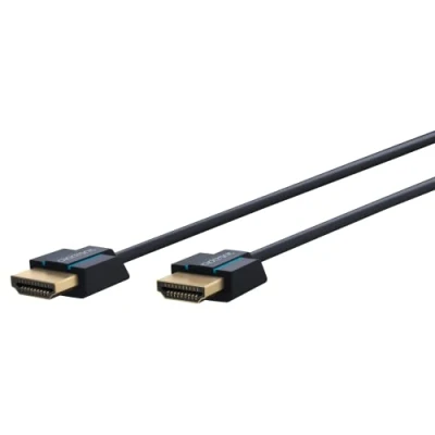 Obrázek Clicktronic kabel Super Slim High Speed 2.0 s Ethernetem ultra tenký a HDMI flexibilní ARC 4K / Full HD 60 Hz, 3 m