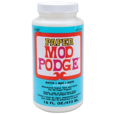 Obrázek Mod Podge 16oz Matt Papier, Synthetisches Material, Weiss, 15.2 x 6.9 cm, Weiß