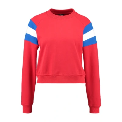 Obrázek Urban Classics Mikina, Ženy, Velikost: XL, Firered/brightblue/white