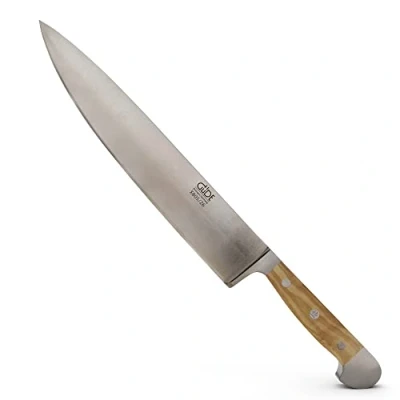 Obrázek GÜDE Solingen velký kuchařský nůž, kovaný, 26 cm, olivové dřevo, ALPHA OLIVE, kuchyňský dvojitá hlava, ruční výroba Germany