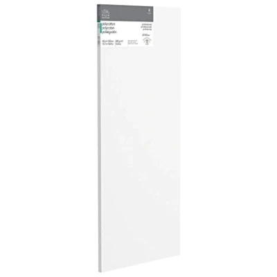 Obrázek Winsor &amp; Newton Profesionální klínový rám 6206018 z bavlněné směsové tkaniny, 385 g/m², 3násobně základní nátěr, střední zrnitost, ideální pro olejové barvy a akrylové 40 x 100 cm