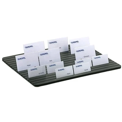 Obrázek Europel Aufstell Verteilerplatte mit 15 Schlitzen,Material Kunststoff, Aufsteller Größe 290 x 390 8 mm, Schwarz