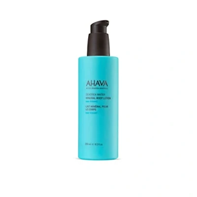 Obrázek AHAVA Minerální tělové mléko z Mrtvého moře, Sea Kissed celodenní hydratace, proti suchu, zjemňuje texturu pokožky, s osmoterem, Aloe Vera &amp; kouzelný ořech, 8,5 fl.oz,