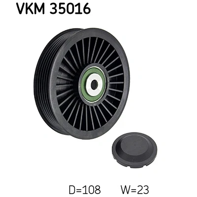 Obrázek Vratná/vodicí kladka, klínový žebrový řemen SKF VKM 35016