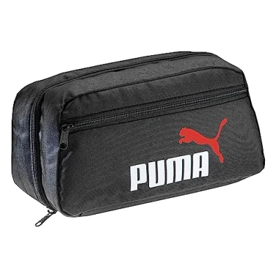 Obrázek PUMA Kosmetická taška, taška k zavěšení, dámská &amp; pánská koupelnová Statement Deluxe Edition, Black Red White,