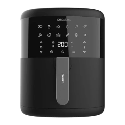 Obrázek Cecotec Horkovzdušná fritéza bez oleje, 6 l Cecofry Bombastik 6000. 1700 W, technologie PerfectCook, nastavitelná teplota a čas, dotykové ovládání, 12 režimů, časovač, příslušenství