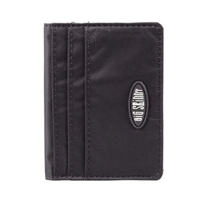 Obrázek Big Skinny New Yorker Leder Ausweis Geldbörse, für bis zu 24 Karten, leicht, schlank, Schwarz