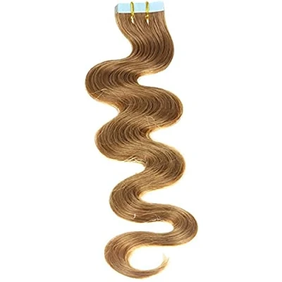 Obrázek Just Beautiful Hair and Cosmetics 10 x 2.5 G vlnité Remy Tape IN/oN Extensions Prodloužení vlasů, vlnitá halloweenová Skin Weft 50 cm ks