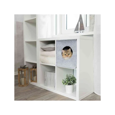 Obrázek Pelech/kukaň TRIXIE Anton do IKEA Kallax polic šedý 33cm
