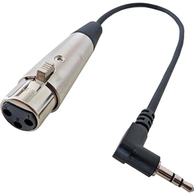 Obrázek keepdrum MC 025XJ audio Kabel 0,3 m XLR Female TRS 3,5 mm mini jack pro DV kamery mikrofonu