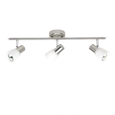 Obrázek BRILLIANT Lampa Luca Spotrohr 3flg železo/chrom/bílá 3x R50, E14, vhodná pro reflektorové žárovky (není součástí dodávky) hlavy otočné