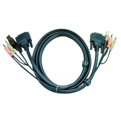 Obrázek Aten 2L 7D03U spojovací kabel (DVI, USB, 2x audio konektor) 3 m