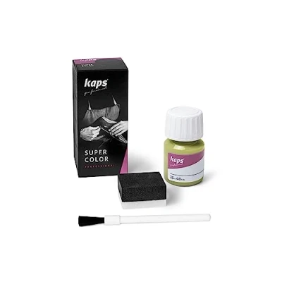 Obrázek Kaps Super Color barva na kůži pro přírodní kůži, syntetiku a textil, kůže, 25 ml, zelené jablko 148