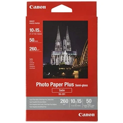 Obrázek Canon SG 201 fotopapír Plus hedvábný lesk, matný (260 g/qm), 4 x 6, 50 listů
