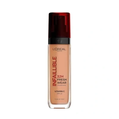 Obrázek L&#039;Oréal Paris Make up, voděodolný a dlouhotrvající, tekutý podklad s LSF 25, Infaillible 32H Fresh Wear č. 320 karamel, 30 ml