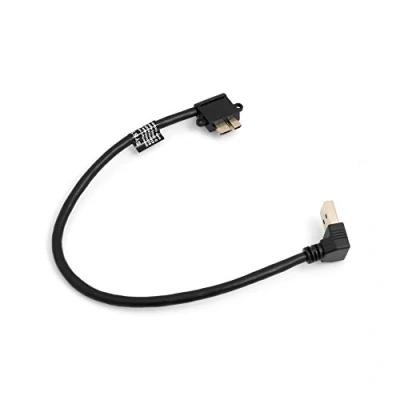 Obrázek System S Micro USB 3.0 kabel 90 úhel vpravo ohnutý na Typ a nahoru adaptér datový nabíjecí 27 cm