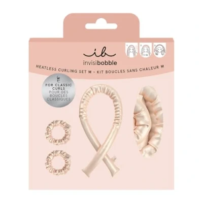 Obrázek invisibobble Gift Set Normal Curl M lokny bez tepla Heatless I natáčky horka protiskluzové Curls Band Samet přes noc Hair Curler pro středně dlouhé vlasy