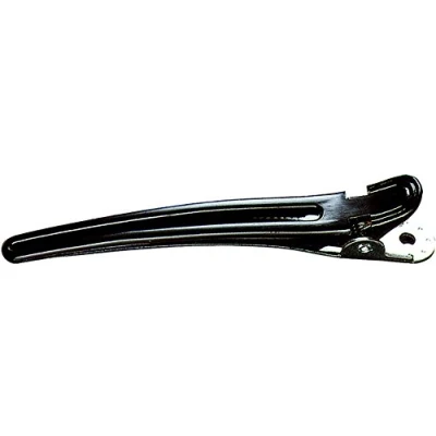 Obrázek Fripac Medis Sponky do vlasů Combi Clips (oddělovací svorky), svorky pro pevné připnutí a oddíly jednotlivých vlasových partií, 10 kusů à 9,5 cm, černé