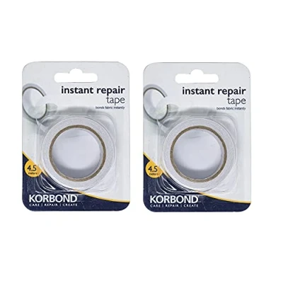 Obrázek Korbond Industries 4,5 m Kunststoff Sofortige Reparatur Klebeband, transparent, 2 Stück