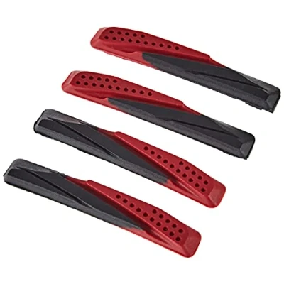 Obrázek XLC Unisex brzdové boty pro dospělé náhradní gumička BS X02 4dílná sada 72 mm, černá, červená, jednotná velikost