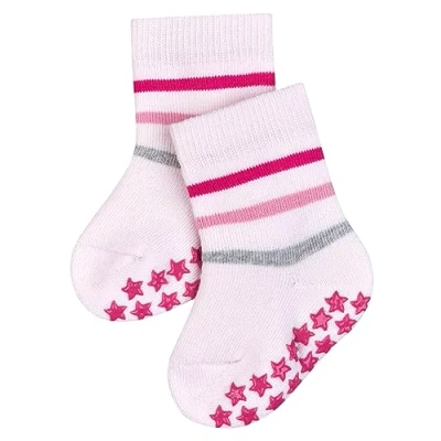 Obrázek FALKE Unisex Baby Multi Stripe Catspads B Hp ponožky do domácnosti, Růžová (Powder Rose 8902)