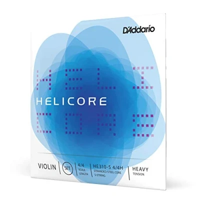 Obrázek D&#039;Addario struny na housle Helicore 4/4 sada houslí mensur 5 strun