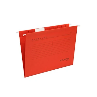 Obrázek Jalema 2652742200 Hängemappen Euroflex, Hängeregister DIN A4, seitlich offen, Sichtreiter, FSC® zertifiziert, 25er Packung, rot