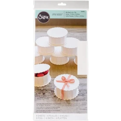 Obrázek Sizzix Surfacez lepenka 656492, bílá, 6 ks, 15 cm x 33
