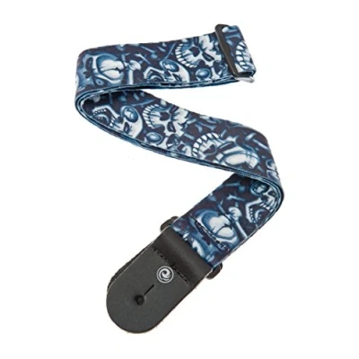 Obrázek Planet Waves 50LT02 tkanina popruh nylonová LETHAL THREAT Collection Skull Stolní silná kůže konce délka: 1460 mm šířka: 50
