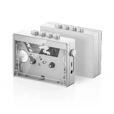 Obrázek FiiO CP13 Tragbarer Kassettenspieler mit 3,5 mm Kopfhöreranschluss, ultra niedriger Wow&amp;Flutter, angetrieben durch Typ C oder Lithium Batterie (transparent)