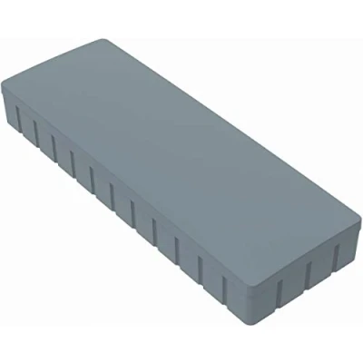 Obrázek MAUL magnety MAULsolid 54 x 19 mm (10 kusů) Mini z plastu s přilnavostí 1 kg Silné pro bílou tabuli a magnetickou ideální kancelář, domácí kancelář dílnu šedé