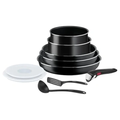 Obrázek Tefal Nádobí na vaření Ingenio Easy on, 10 dílů, nepřilnavý povrch, ukazatel startu, difuzní báze, zdravé vaření, bezpečné L1599902