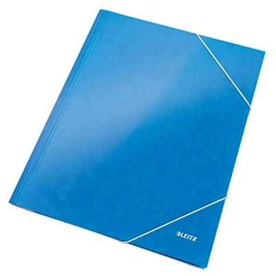 Obrázek Leitz 39820036 desky s rohovými upínacími deskami WOW A4 modré metalické