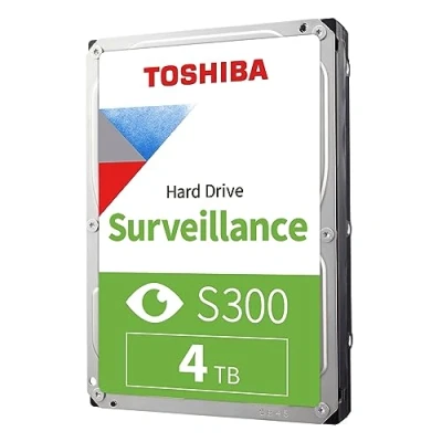 Obrázek Toshiba 4TB S300 Surveillance HDD 3,5&#039; SATA Internal Hard Drive podpora až 64 HD kamer at a 180TB/Year workload (HDWT720UZSVA)
