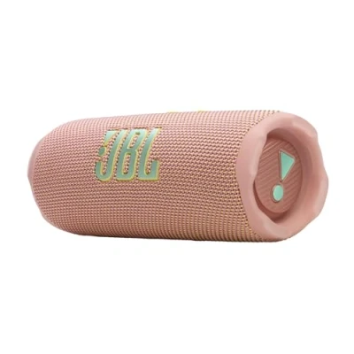 Obrázek JBL Flip 7, bezdrátový přenosný Bluetooth reproduktor, výdrž baterie 16 hodin, vodotěsnost IP68, odolný proti prachu a nárazům, profesionální zvuk s AI Boost, připojení Auracast Multi Speaker, růžový