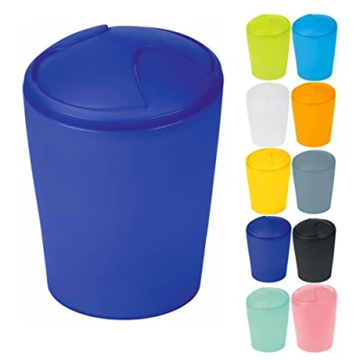 Obrázek Spirella Kosmetický koš Move odpadkový s výklopným víkem plast 2 litry námořnická modrá