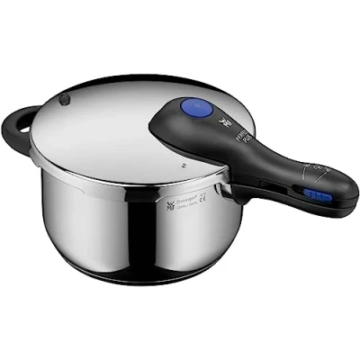 Obrázek WMF Perfect Plus One Pot tlakový hrnec, indukční 4,5 l, parní hrnec s ochranou proti plameni, velký signál vaření, 2 stupně odnímatelná rukojeť poklice, jednoruční regulátor varných stupňů,