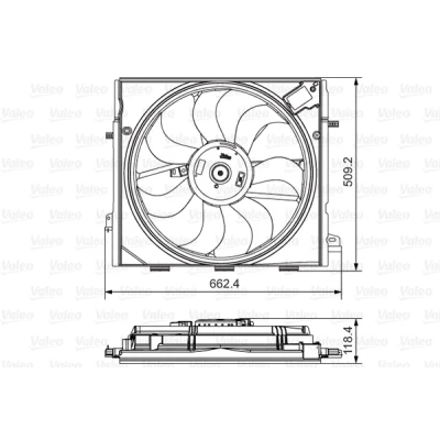 Obrázek Valeo 696873 Elektromotor für Lüfter des Heizkörper