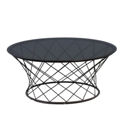 Obrázek M2 Kollektion Noa konferenční stolek, kov, černý, 80 x 35 cm