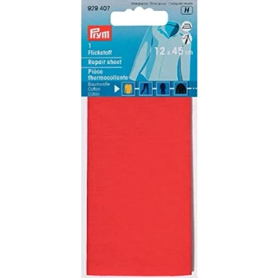 Obrázek Prym 929407 1 plech na opravy CO, textil, červený, jednotná velikost