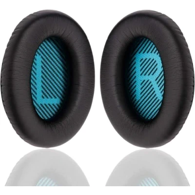 Obrázek YOCOWOCO Náhradní náušníky pro Bose QC25 QC35 ii QC15 QC2/ Ae2 Ae2i Ae2w/ SoundTrue &amp; SoundLink Around Ear sluchátka Polštářky do uší Quietcomfort 25 35