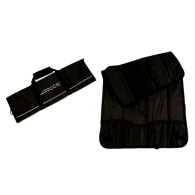 Obrázek Arcos nože Roll Bag Taška na 8 kusů 100% polyester 500 x 510 mm barva černá (nůž není součástí dodávky)